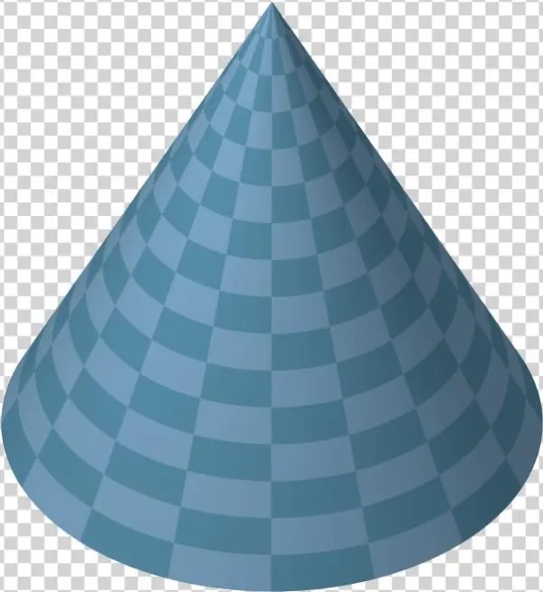 File - Blue-cone - Cone Transparent