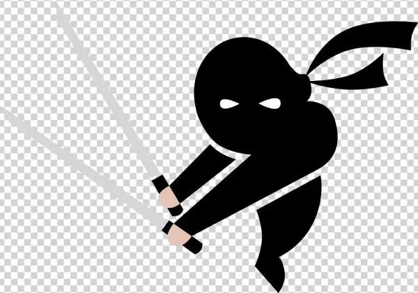 File - Ninja-header - Svg - Cartoon