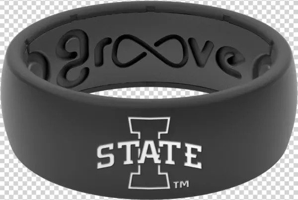 Iowa State Collegiate Silicone Rings - Collegiate Beads Sterling Silver Iowa State University