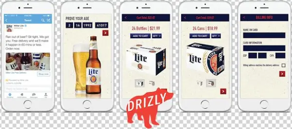 Miller Lite Drizly Partnership - Drizly