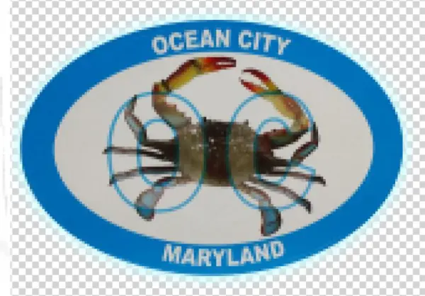 Oc Blue Crab Decal - Manpower