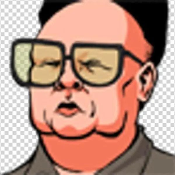 Plaid Kim Jong-il - Cartoon
