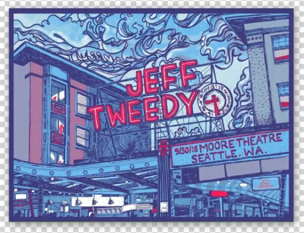 Seattle Blue Poster - Seattle