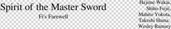 Spirit Of The Master Sword Sheet Music Composed By - Mouth