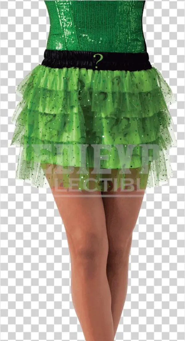Womens Riddler Sequin Skirt - Rubie's Costume Co Rubie's Dc Comics Superhero Style