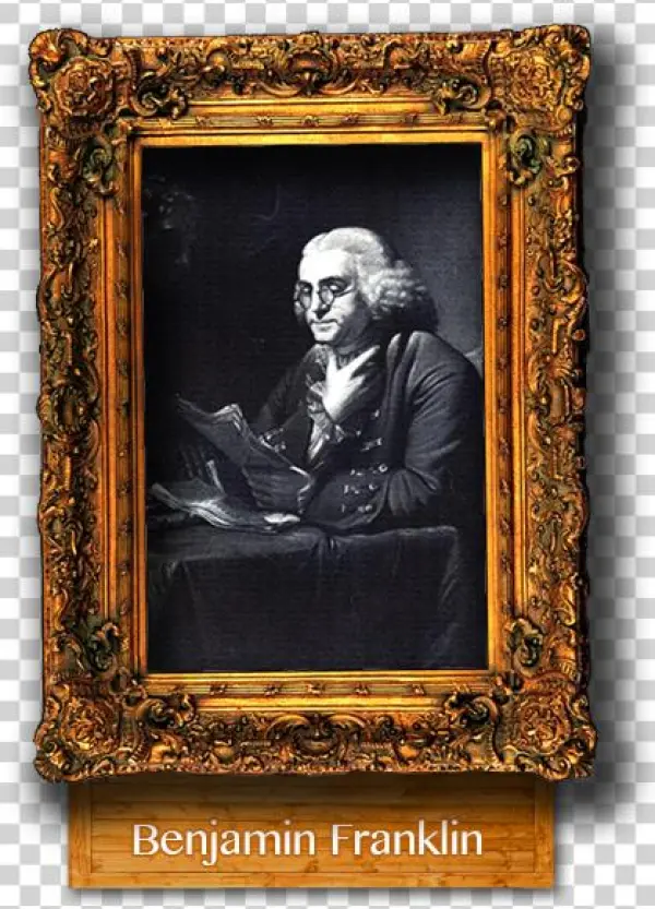 Benjamin Franklin Portrait - Benjamin Franklin's The Art Of Virtue: His Formula