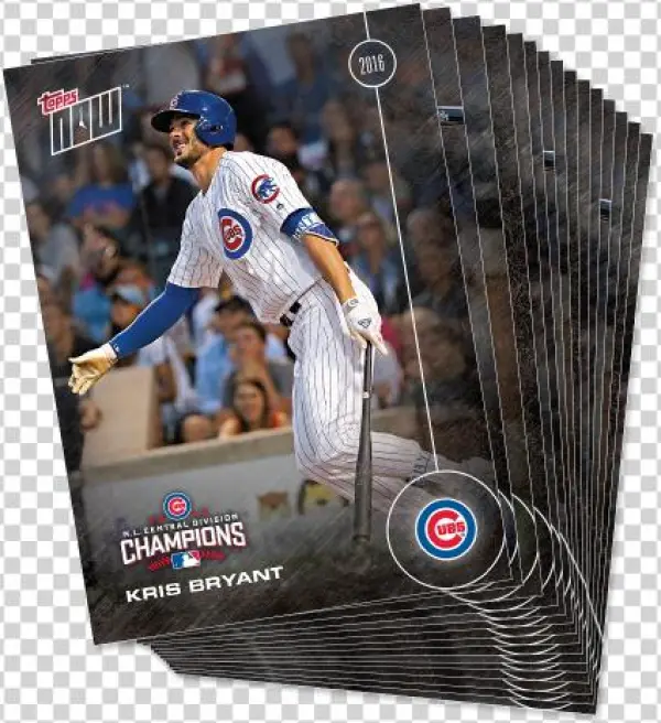 Chicago Cubs' Postseason Clincher Launches Topps Now - Chicago Cubs 2016 Topps Now Division Champions Complete