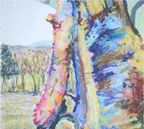 Oak And Field - Painting