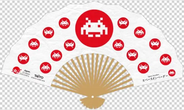 Original Space Invaders® Folding Fans - Coveroo Space Invader Design On A Black Iphone 5s /