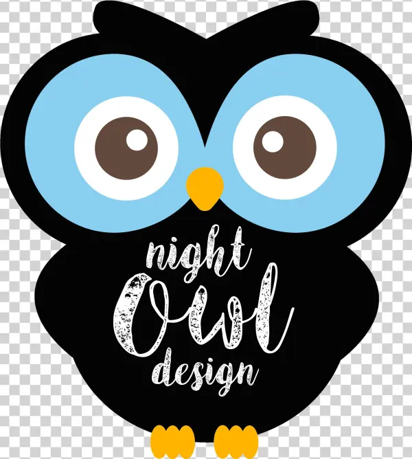 Teespring - Owl Blue Transparent