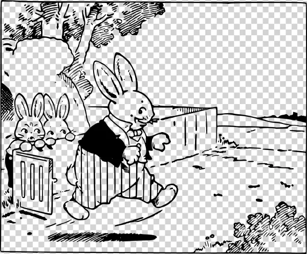 This Free Icons Png Design Of Daddy Rabbit Goes To