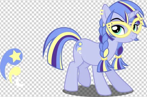 Xebck, Braid, Cutie Mark, Earring, Glasses, Looking - Cartoon