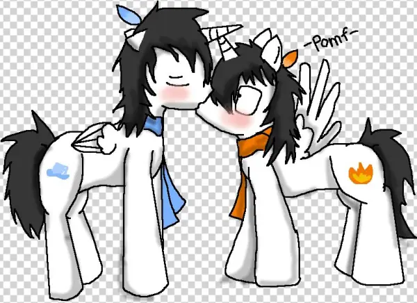 December Snowstorm Ember Storm Gary Stu Kissing Mary - Cartoon