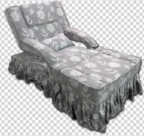 Electric Skirt Draped Fabric Foot Massage Sofa- Flower - Textile