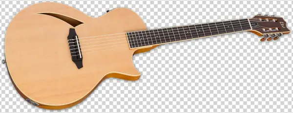 Esp Ltl 6nnat Classical Guitar - Esp Ltd Tl-6n Thinline Nylon String Acoustic-electric