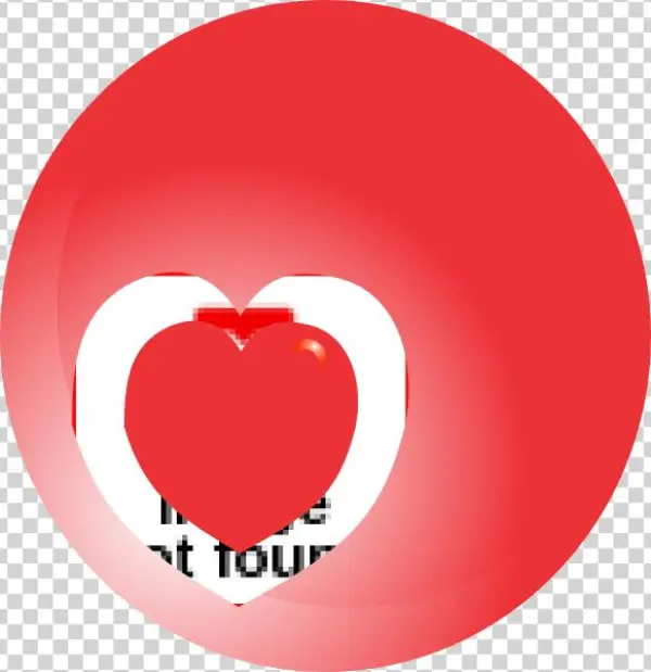 How To Set Use Pink Heart In Pink Circle Clipart