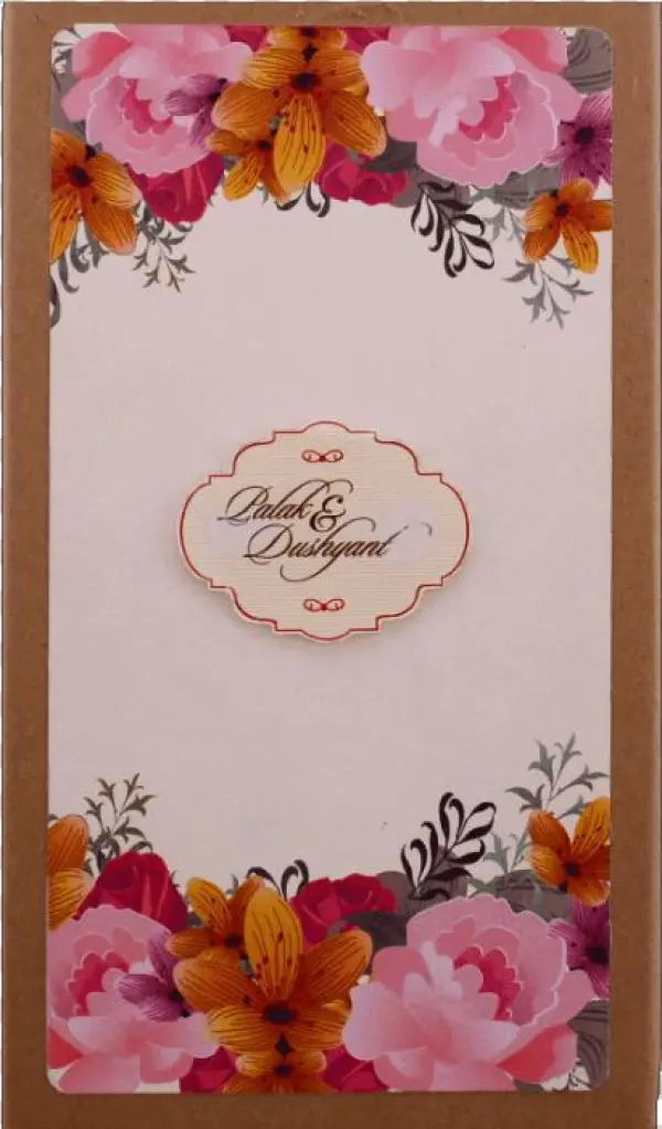 Kraft Wedding Invitations - Peony