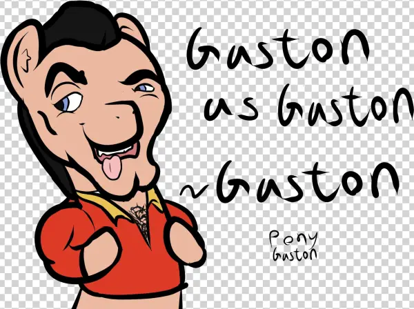 Niksiekins, Beauty And The Beast, Gaston, Ponified, - Cartoon