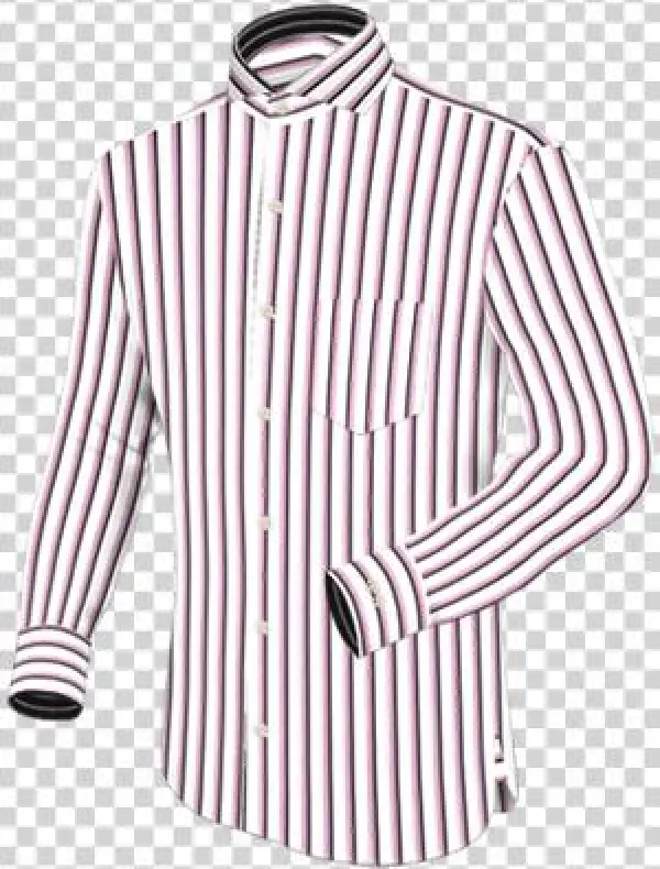 Shirt Striped Pink - Latest Shirt Collar Styles