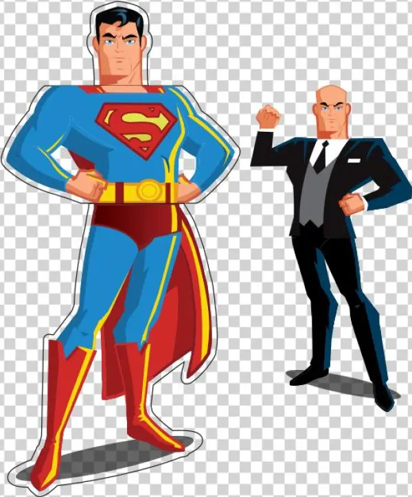 Superman / Lex Luthor Mix & Match - Cartoon