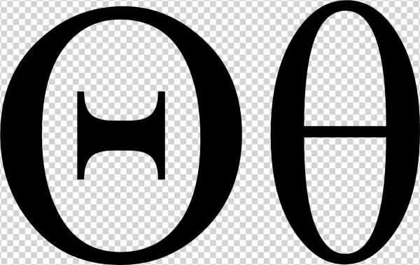 Theta Uc Lc - Lettre Theta