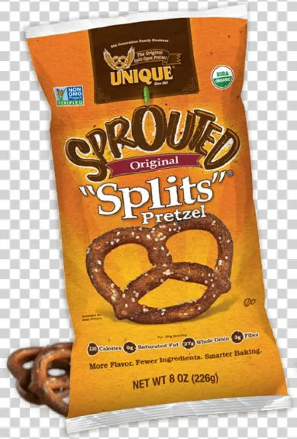 Unique - Sprouted 100 Whole Grain Pretzel Splits Original