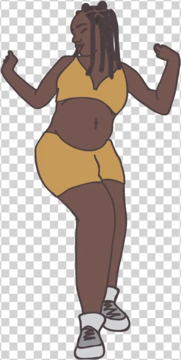 6 Dancing Pregnant People Illustration Set • Basic