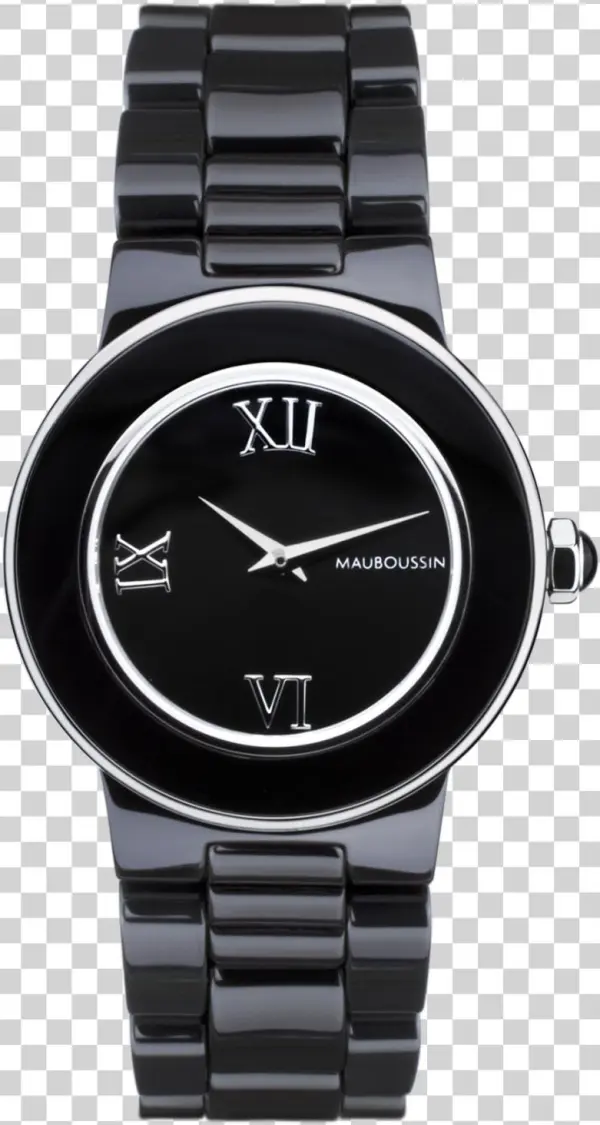 Amour La Nuit Watch, Black Ceramic And Roman Numerals - Montre Mauboussin Femme Prix