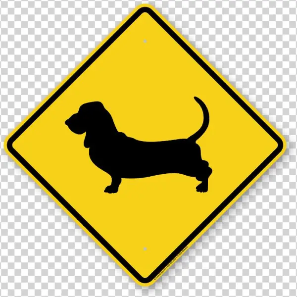 Basset Hound Symbol Guard Dog Sign - Basset Hound