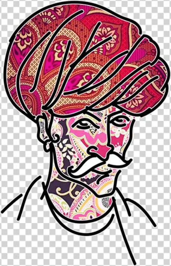 Discover Culinary Nirvana And Great Variety Of Indian - Personalized Mauve Paisley, Retractable Id Badge Reel