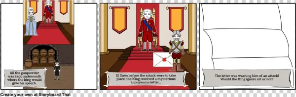 Guy Fawkes Story Board - Cartoon