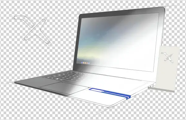 Laptop Extension Mirabook Concept - Netbook