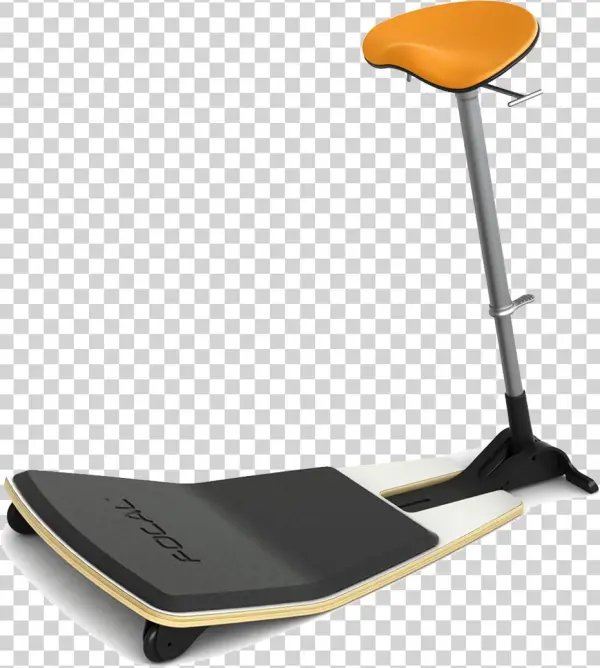 Locus Learning Seat By Focal Upright Citrus With Black - Erhonomic Stool