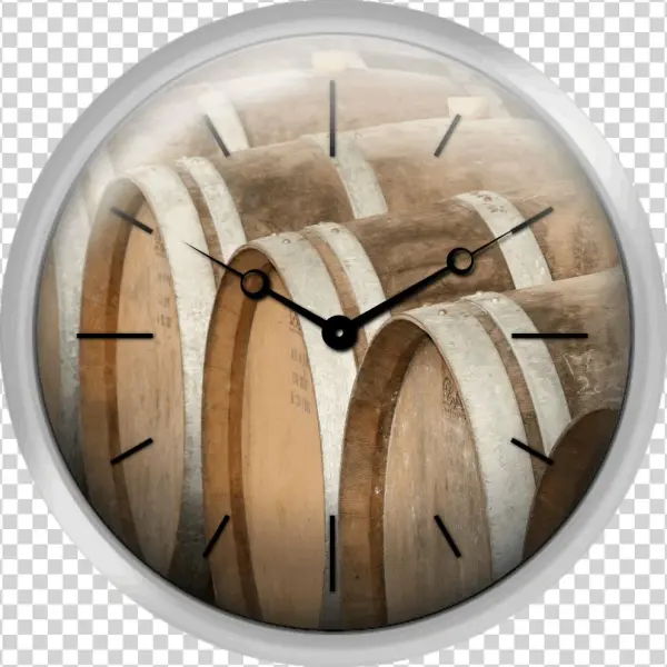 Oak Wine Barrels In Castillion La Bataille France - Plank