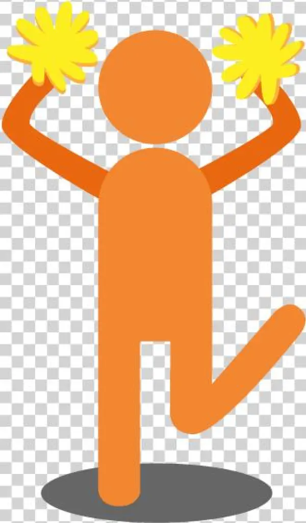 Person With Pom Poms