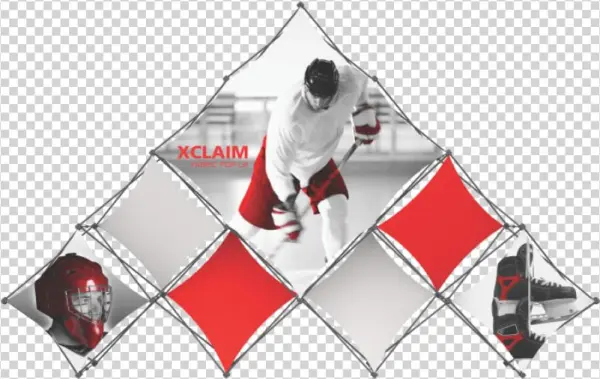 Pyramid 3d Pyramid Popup Display Xclaim 14ft 10 Kit - Replacement Fabric For 14ft Xclaim 10 Quad Pyramid