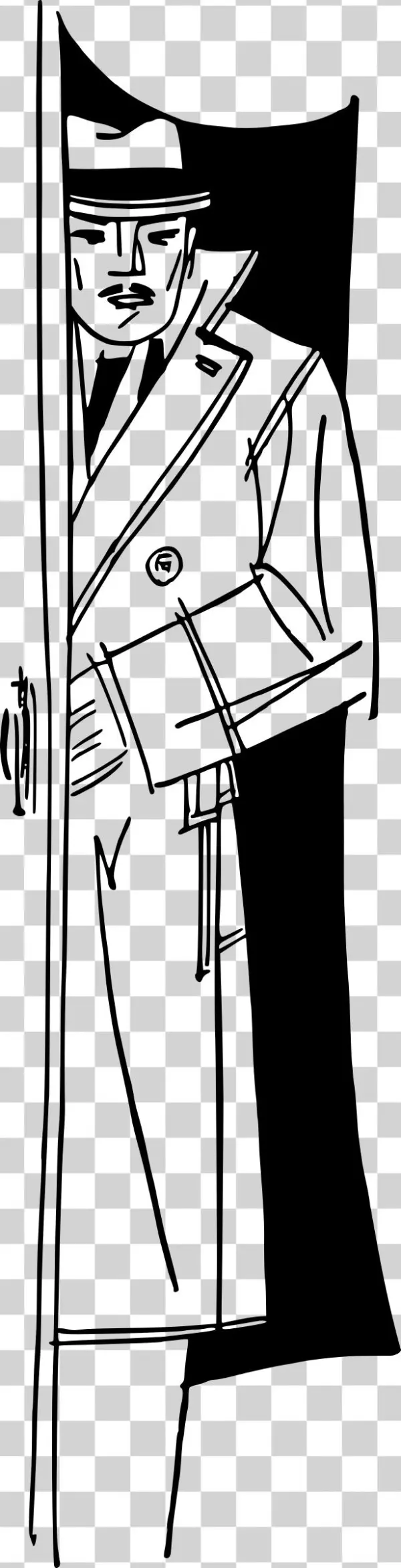 This Free Icons Png Design Of Trenchcoat Man