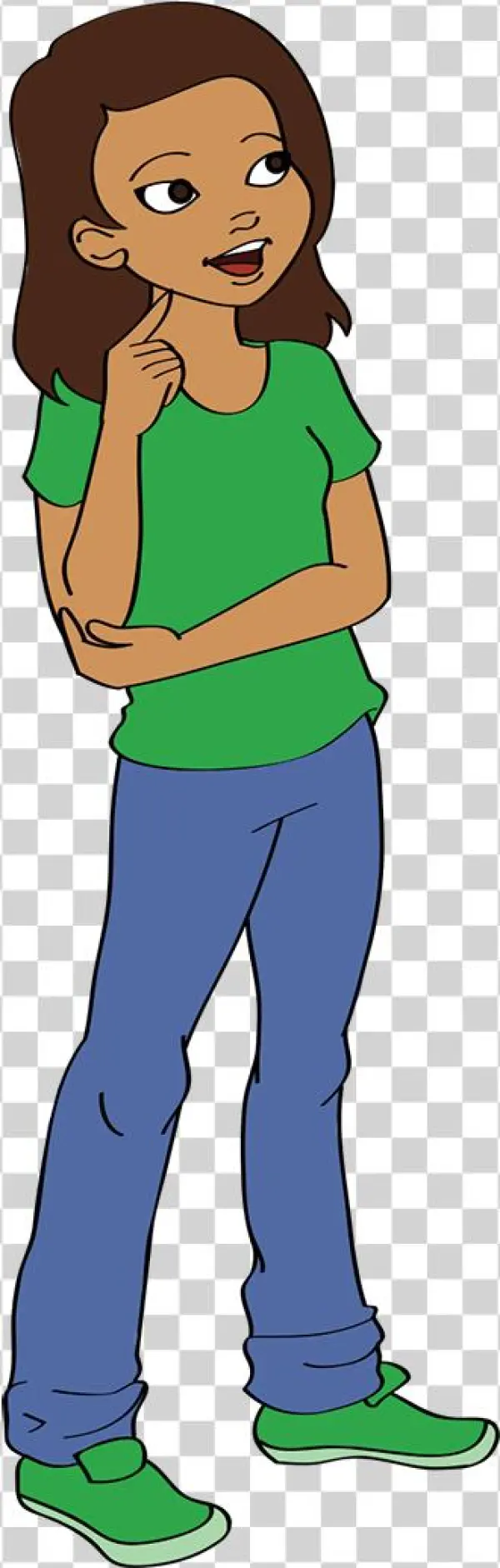 Wide Format, Transparent Background - Standing