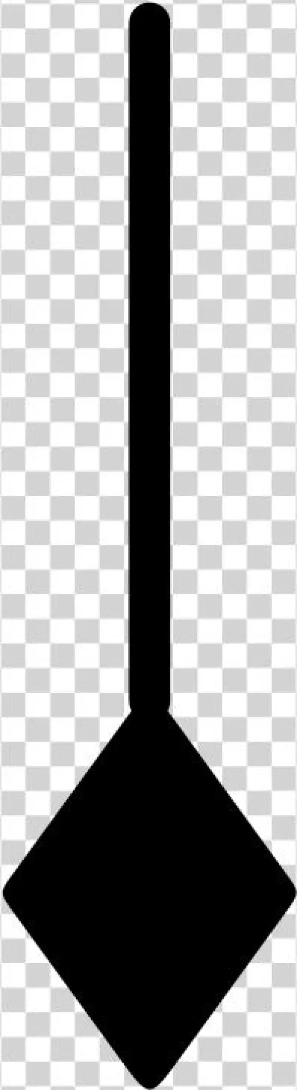 Black Mensural Minim - Snow Shovel