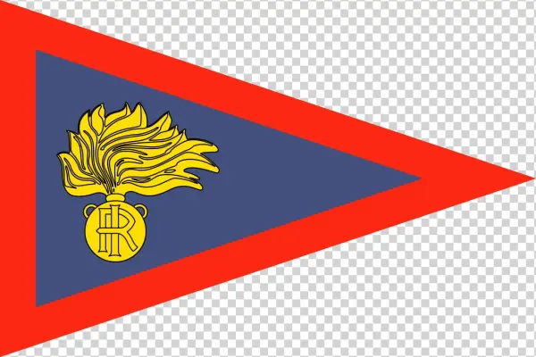 Burgee Of The Fleet Of The Arma Dei Carabinieri - Carabinieri