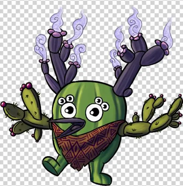 “commission For @greatwheatshrike, Of A Cereustractus, - Cactus