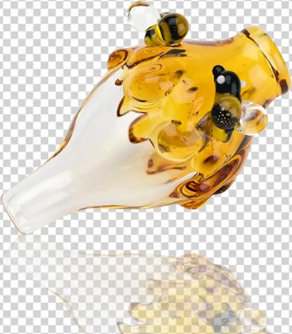 Empire Glassworks Honey Drip Bubble Cap - Bee
