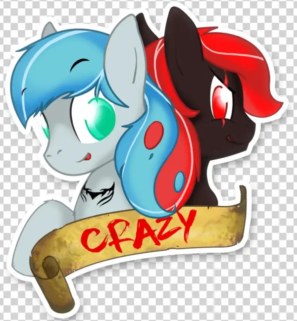 Hardlugia, Black Coat, Blue Mane, Duo, Green Eyes, - Cartoon