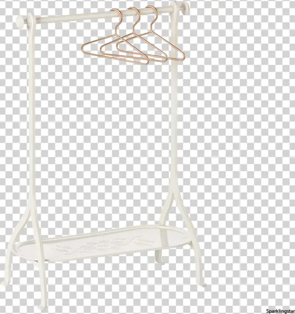 Maileg Clothes Rack Off White - Wieszak Stojący
