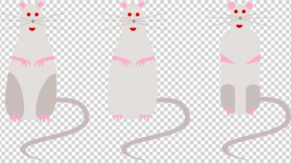 Original Png Clip Art File Three Different Rats Svg