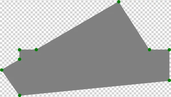 Paper Folded Once, Resulting In 9 Corners - Geometry