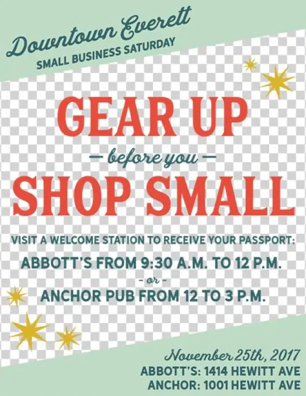 Small Business Saturday In Downtown Everett - Flyer