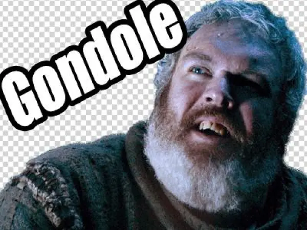 Sticker Other Hodor Gondole Got - Official Hbo Game Of Thrones Hodor Memorial Type Quote
