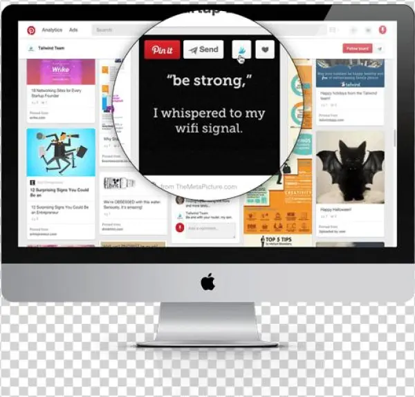 Tailwind Schedule Button Pinterest Sm - Computer Monitor