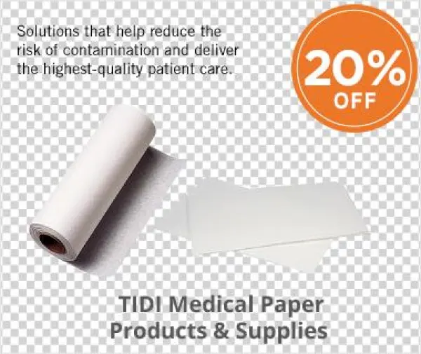 Tidi - Tidi 79136 Headrest Paper Rolls Smooth Headrest Rolls,